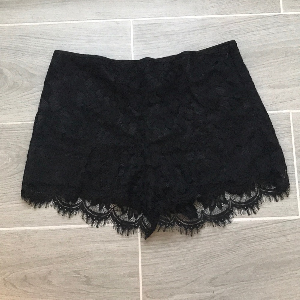 Tobi Black Lace Shorts